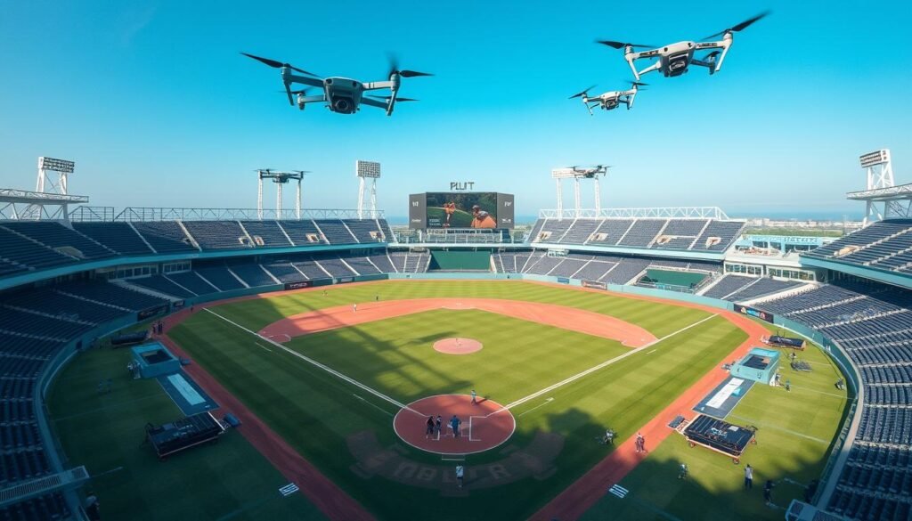 fpv drone baseball