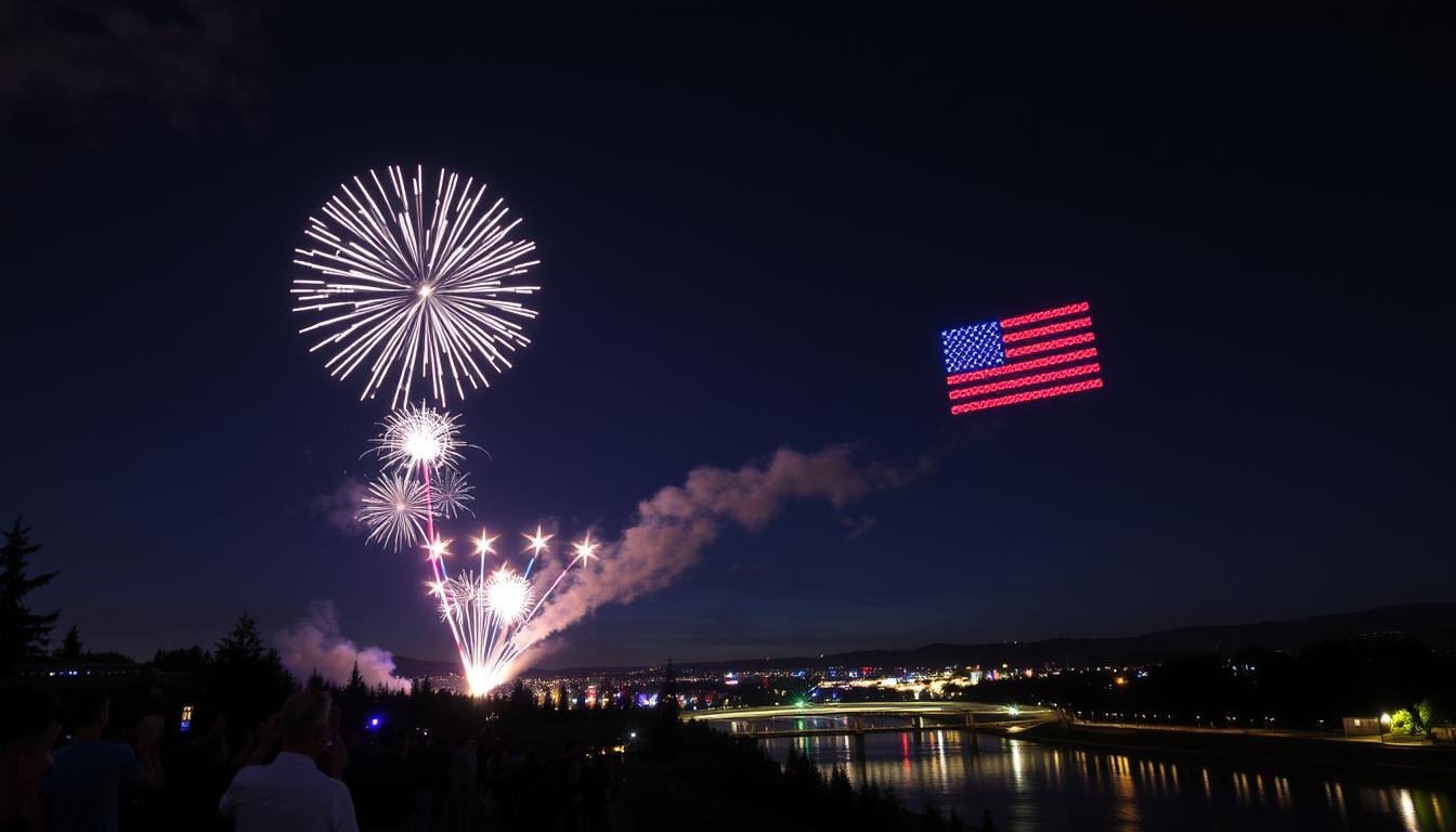 july 4th drone show oregon city